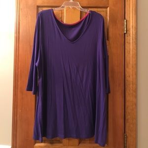 Purple tunic top
